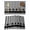 White, variant on Red Black Plaid Placemats Set of 6, Country Vintage Star Abstract Gingham Placemats for Dining Table, Place Mats for Kitchen Tabletop, Waterproof Wipeable Dining Table Mats Set