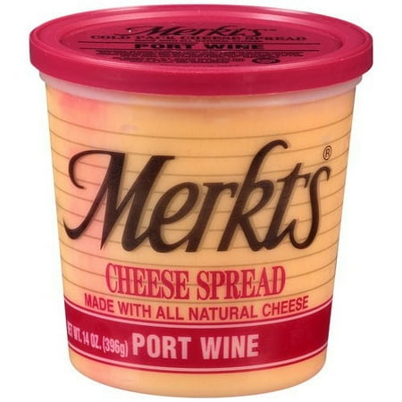 Merkts Port Wine Natural Cheese Cheese Spread, 14 oz