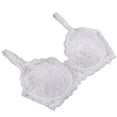thumbnail image 2 of Women Underwear Brand Lace Minimizer Padded Lace Sheer Push Up Bra 3/4 Cup, 2 of 6