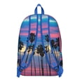 thumbnail image 5 of Boho Tropical Palm Trees Backpack, Hawaii Palm Tree School Bag with Tropical Beach Sunset Design, Vibrant Summer Aesthetic, 5 of 5