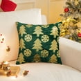 thumbnail image 2 of Christmas Throw Pillow Cover 18x18 inch, Velvet Sequin Decorative Cushion Case with Hidden Zipper – Holiday Sofa Pillow Decoration, 2 of 5