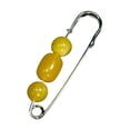 thumbnail image 3 of Pin de broche para mujer Pin decorativo Pon de collar Elegante Pantalía Apretador de cintura Swinter Clip de solapa para bolsas Vestido formal Amarillo, 3 of 8
