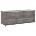 thumbnail image 1 of vidaXL Garden Storage Box Grey 120x50x60 cm Poly Rattan, 1 of 5