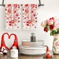 thumbnail image 6 of Red Love Heart Petals Valentine''s Day Kitchen Towels Dish Towels, 18x26 Inch Wedding Farmhouse Decoration Hand Towels Set of 2, 6 of 6