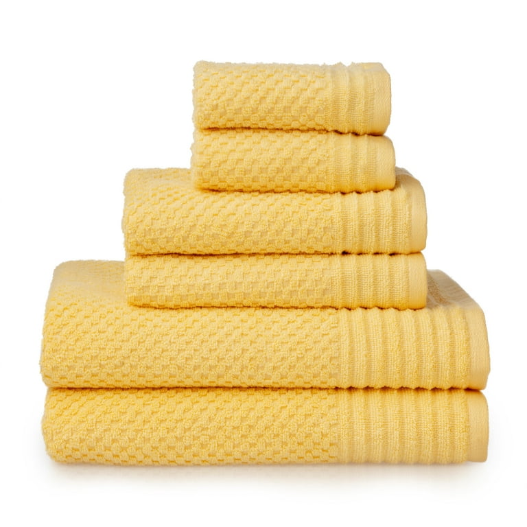 Martha Stewart Everyday Texture Towel 6 Piece Set - Alloy