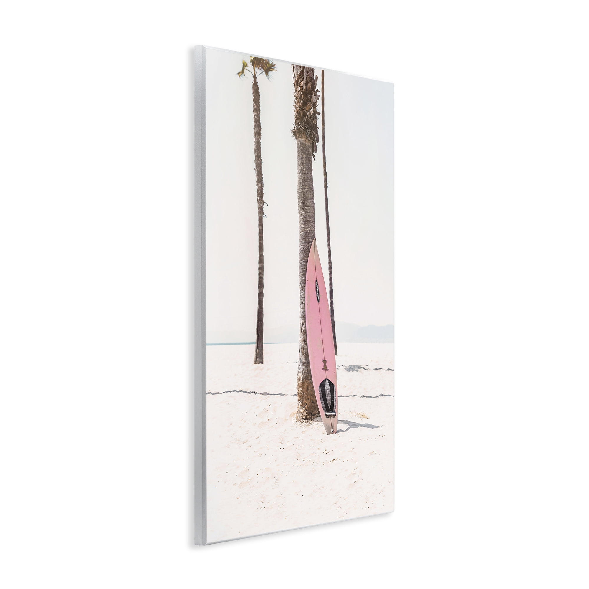 Stupell Industries Pink Surf Board Coastal Photography Unframed Art Print Wall Art, 10 x 15