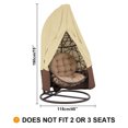 thumbnail image 3 of Silla de huevo colgante Impermeable Funda para silla de terraza Impermeable a prueba de polvo para s Abanopi Beige, 3 of 7