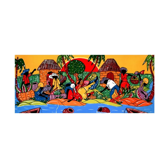 Trademark Fine Art Masters Fine Art Caribbean Armory Canvas Wall Art - 10x24