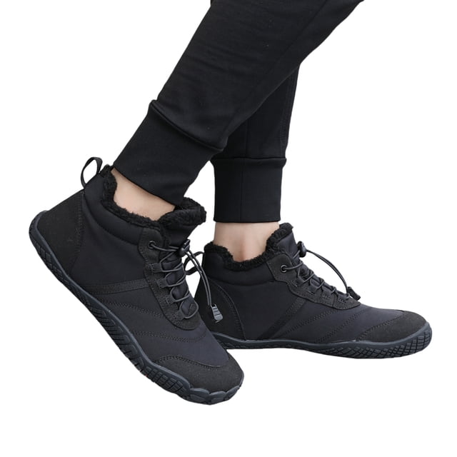 Botas Minimalistas Con Puntera Ancha Botines Al Tobillo Zapatos Trekking A Prueba Nieve Invierno Impermeables Antideslizantes Ligeras para Viajes Aire Libre