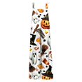thumbnail image 5 of Womens Halloween Jumpsuits Pumpkin Skeleton Wide Leg Backless Spooky Overalls Skull Candy Halter Funny Rompers, S, 5 of 5