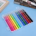 thumbnail image 4 of Brush Color Pen Soft Tip Washable 12 Colors Set Line Drawing Pen Student Painting Art Supply, 4 of 8