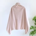 thumbnail image 4 of Tao Tao Flannel Wearable Blanket, Comfy Poncho Throw with Buttons, Plush Sleeveless Blankets, for Women Cape Wrap Cover Pink Free Size, 4 of 8