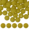 thumbnail image 1 of Uxcell 60 Pcs Cuentas de Silicona, Cuentas Redondas de 9mm Color Caramelo a Granel para Llaveros Pulseras Collares Fabricación de Bolígrafos Suministros de Manualidades, Verde Mostaza, 1 of 7