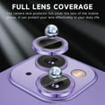thumbnail image 3 of Dteck for iPhone 14 Plus Camera Lens Protector, for iPhone 14 Camera Lens Protector, Individual Metal Anti Scratch HD Clear Case Friendly Tempered Glass Camera Cover,Purple, 3 of 6