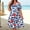Multicolor, variant on QUNYINEY Plus Size Women Summer Dresses Midi Independence Day Short Sleeve A Line Dress with Pockets V-Neck Loose Fit Patriotic Dresses