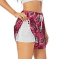 thumbnail image 2 of Haiem Geometry Women's 2 in 1 Running Shorts - Lightweight Athletic Workout Gym Yoga Breathable Sports Shorts Liner with Phone Pockets-X-Large, 2 of 9