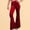 Red, variant on Women's Solid Color Autumn And Winter Suede Straight Leg Wide Leg Temperament Elegant Commuting Casual Pants (2) Women's Lounge Pants Gray XL