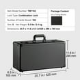 thumbnail image 2 of KFFKFF Organized Card Storage Box, 5 Compartments, Sports Card Holder Transport Case with Numerical Lock and Foam Separators, Suitable for 162 PSA Graded Cards, 115 BGS Cards, 130 SGC Cards, 2 of 9