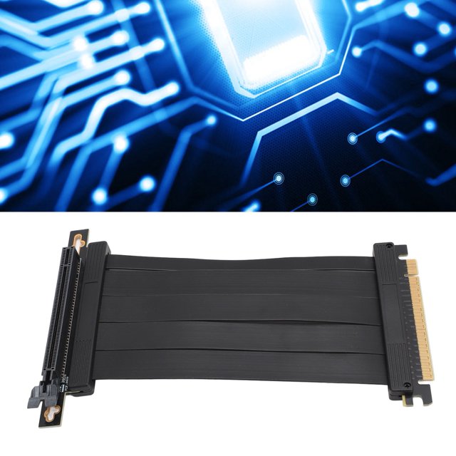 Extensor PCIE 4.0 X16, 26 GB/s Cable De Extensión GPU De ángulo De 90 Grados De 5,9 Pulgadas Para Extensión