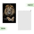 thumbnail image 2 of ONETECH Lion Rock Black Background Golf Towel Super Absorbent Microfiber 24x16in 1PC, 2 of 7