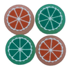 JenDore Jelly Orange & Green Fruit 4Pcs Silicone Thumb Grip Caps for Nintendo Switch