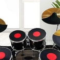 thumbnail image 3 of 4Pcs D Practice Pad Kit Foam Mute Pads Inst ents Parts Jazz Snare Set D Pad Soundproof Acces, 3 of 4