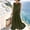 Army Green, variant on Women's Sleeveless Color-Blocked Maxi Dress, Round Neck Sundress with Pockets, Color Contrast Design Casual Summer Dress White XXL