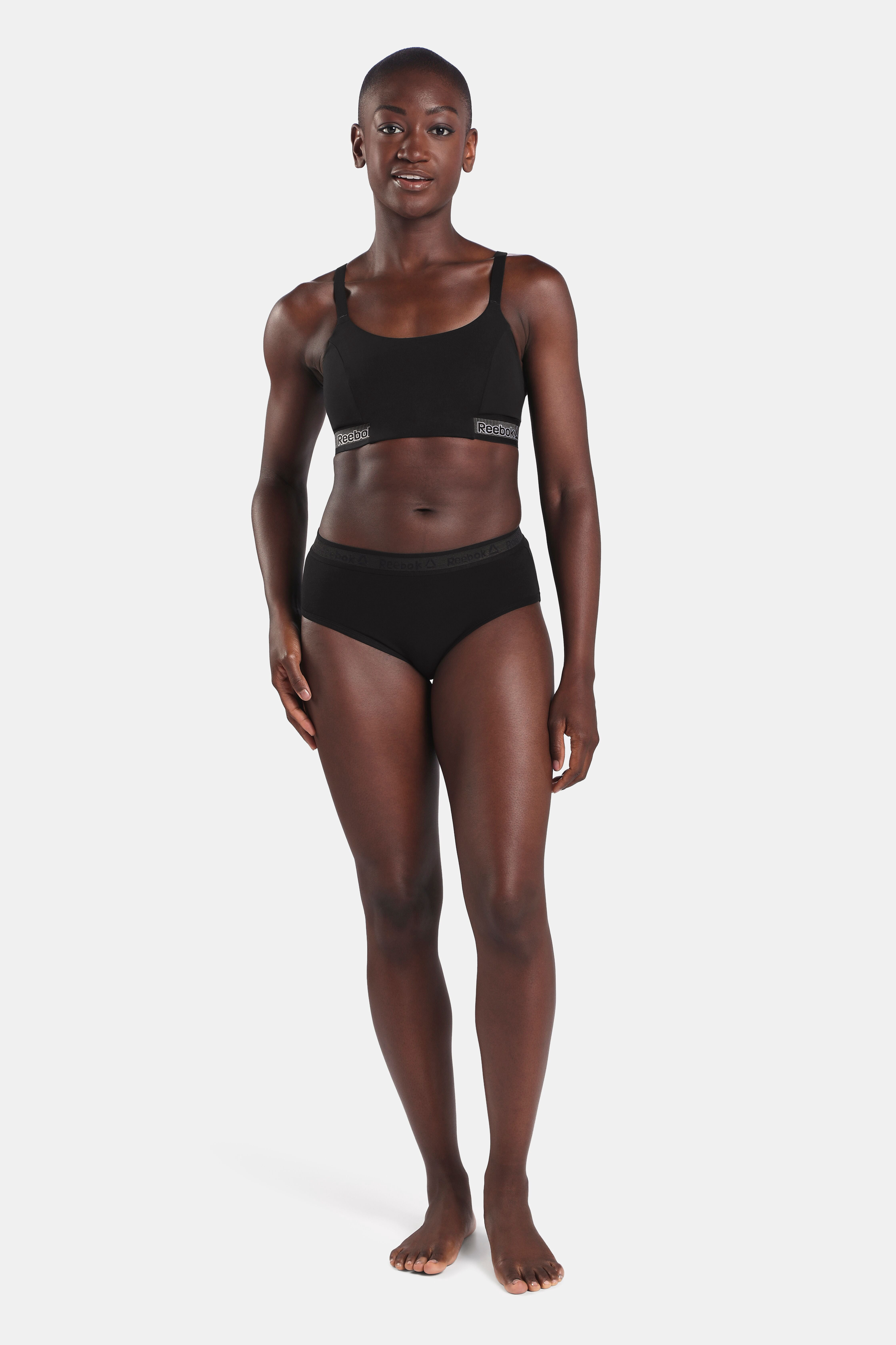 Reebok Women’s Performance Cotton Hipster Underwear, 3-Pack, Size S - 2XL