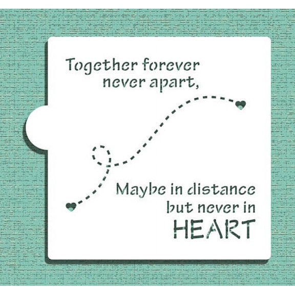 Together Forever Cookie and Craft Stencil CM078 by Designer Stencils