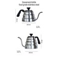thumbnail image 4 of Coffee Kettle 1.2L Stainless Steel Pour over Coffee Pot Kettle Drip Kettle with Thermometer for Home Office Cafetera, 4 of 5
