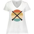 thumbnail image 3 of Inktastic Clarinet Music Gift Retro Marching Band Women's Plus Size V-Neck T-Shirt, 3 of 5