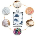 thumbnail image 4 of 2 Pack Ships and Anchors Qtip Holder Dispenser Clear Plastic Storage Apothecary Jars for Cotton Swabs Balls Pads Floss, 4 of 7