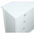 thumbnail image 3 of Comfort Pointe Jillian White Wood Five-Drawer Modern Style Chest, 3 of 11