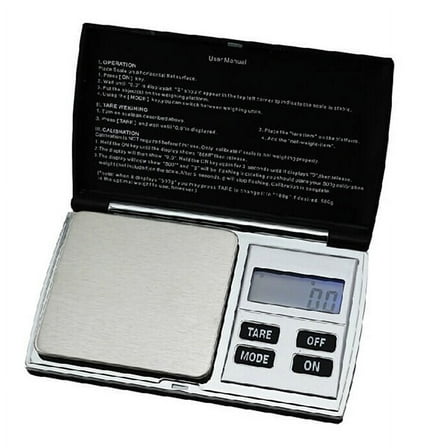 UNOMOR Digital Jewelry Scale with 0.01g Precision for Weighing in Stainless Steel and Hard Plastic 500g Capacity