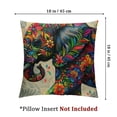 thumbnail image 4 of Chilfamy Flower Elephant Throw Pillow Covers,Art Elephant Colorful Mandala Elephant Cushion Cases Decorative Pillow Cases for Couch Sofa Bedroom White, 4 of 7