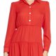 thumbnail image 4 of Vestido Corto Mujer Manga Larga Moda Casual Rojo Holgado Cuello Camisa Botones 330734 rojo CH INCÃGNITA 330734, 4 of 5