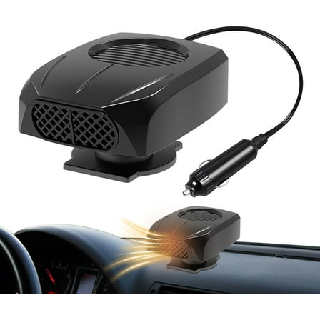 12V Car Defroster, Portable Windshield Heater with Natural & Warm Air Modes for Quick Defogging