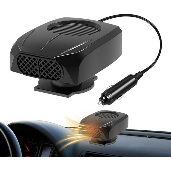 12V Car Defroster, Portable Windshield Heater with Natural & Warm Air Modes for Quick Defogging