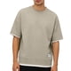 thumbnail image 3 of Ceisia Men's Loose Fit Fake Two-Piece T-shirt Waffle Knit Short Sleeve Round Neck Casual Daily Summer Fall Tee Tops Beige M Gifts, 3 of 8