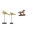thumbnail image 1 of Estatuas de pájaros,Estatuas de pájaros de madera,decoración del hogar,decoraciones de pájaros,Figura de caballo,Escultura de figura de caballo en miniatura coleccionable,Estatua de animal, 1 of 8