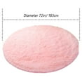 thumbnail image 3 of LELINTA Super Soft Fluffy Floor Rug Washable Shag Rug Round Shaggy Area Rug Bedroom Dining Room Anti-skid Carpet Yoga Mat Child Play Mat, 4ft x 4ft, 5.3ft x 5.3ft, 6ft x 6ft, 3 of 7