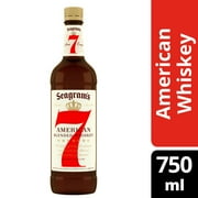 Seagram's 7 Crown American Blended Whiskey, 750 mL Glass Bottle, 40% ABV