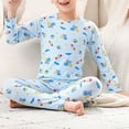 thumbnail image 4 of Coerni 2 Pieces Boys Pajamas Toddler Boys Girls Outfit Long Sleeve Cotton Pjs Kids Sleepwear Sets 12 Months-12 Years, 4 of 4