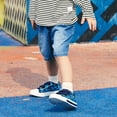 thumbnail image 6 of FUNCOO PLUS Toddler Kids Light Up Sneakers Boys Canvas Shoes, Ocean Shark, Size 1, 6 of 6