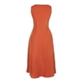 thumbnail image 4 of Gvmfive Women Casual Cotton Linen Sleeveless Pockets Loose Maxi Dress, 4 of 6