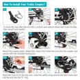thumbnail image 3 of Bike Bicycle Trailer Coupler Attachment Angled Elbow for InStep Schwinn Parts, 3 of 9