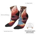 thumbnail image 6 of Pofeuu Cute Red And White Elf Print 30cm Socks, Adult Running Hiking Socks for Youth and Adult, 6 of 7