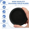 thumbnail image 3 of Uxcell 3 Pcs Tapón de Silicona en Forma de T, Diámetro 80 mm/3.15 Pulgadas, Tapón de Silicona Impermeable Reutilizable para Sellar Agujeros Redondos en Equipos de Tuberías, Negro, 3 of 7