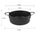 thumbnail image 2 of Non-Stick Deep Fryer Pan Mini Fry pan Japanese Fryer Pot Cookware 20CM Binaural with Drip Rack, 2 of 7