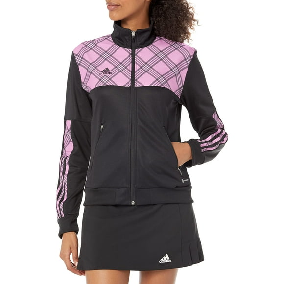 adidas Women's Tiro Track Jacket, Black/Pulse Lilac, Large